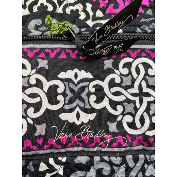 Vera Bradley Canterberry Magenta Women\'s Black Pink Floral Back Pack SKU 6091 main image 9